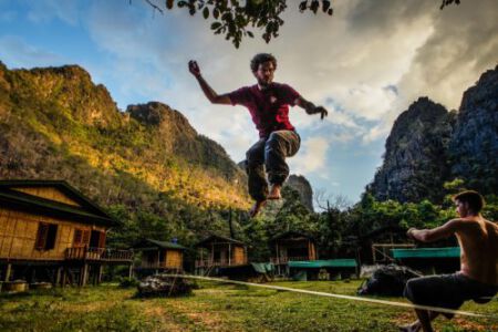 2013-10-30 Flo auf der Slackline