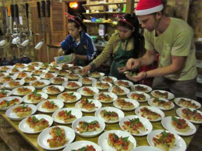 2013-12-24 Weihnachtsmenü. Vorspeise: Bruscetta