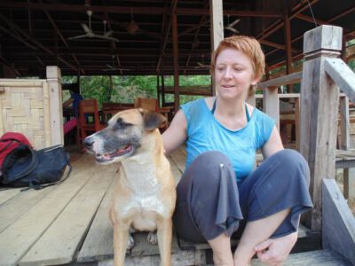 2014-04-08 Nina und Sticky schauen bei den Dreharbeiten zu