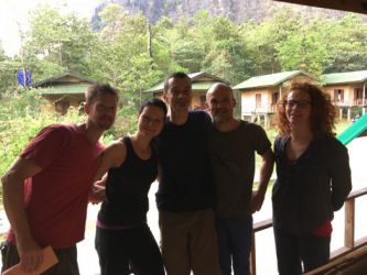 2019-03-12 Verabschiedung von Nicole (meine Testleserin) + Christoph. Hier: Uli, Nicole, Christopf, Markus und Barbara.
