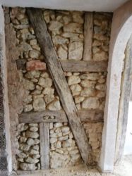 2021-01-23 Das Fachwerk ist herausgeputzt.