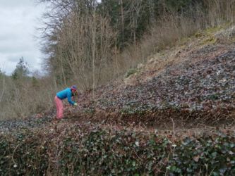 2021-03-13 Weg zum Boulderraum anlegen.